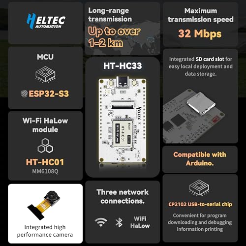 ESP32-S3 Wi-Fi HaLow Camera Development Board F6778