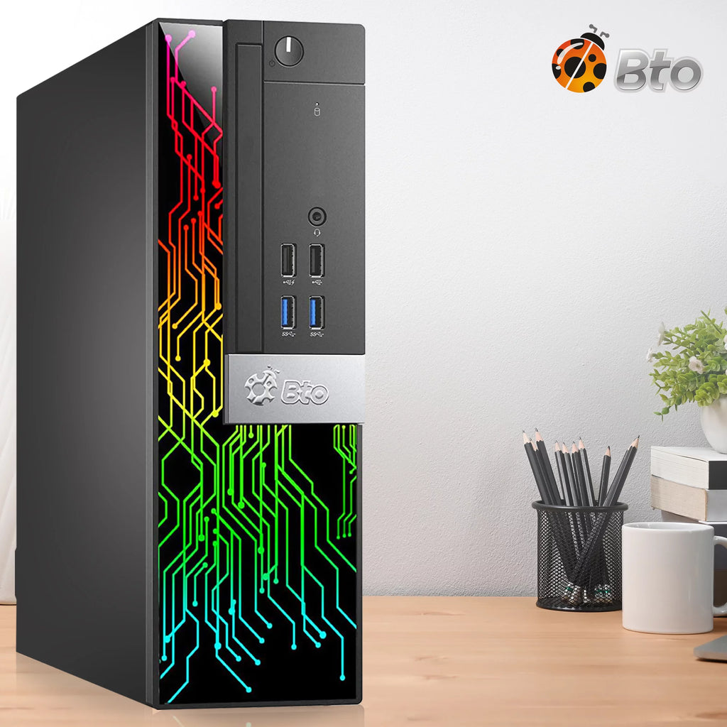 RGB Gaming Desktop Computer PC, Intel i5 6th Gen, AMD Radeon RX 550, 16GB Ram, 1TB SSD, 22 inch Monitor, Keyboard Mouse Headset, WiFi Windows 10 Pro I430