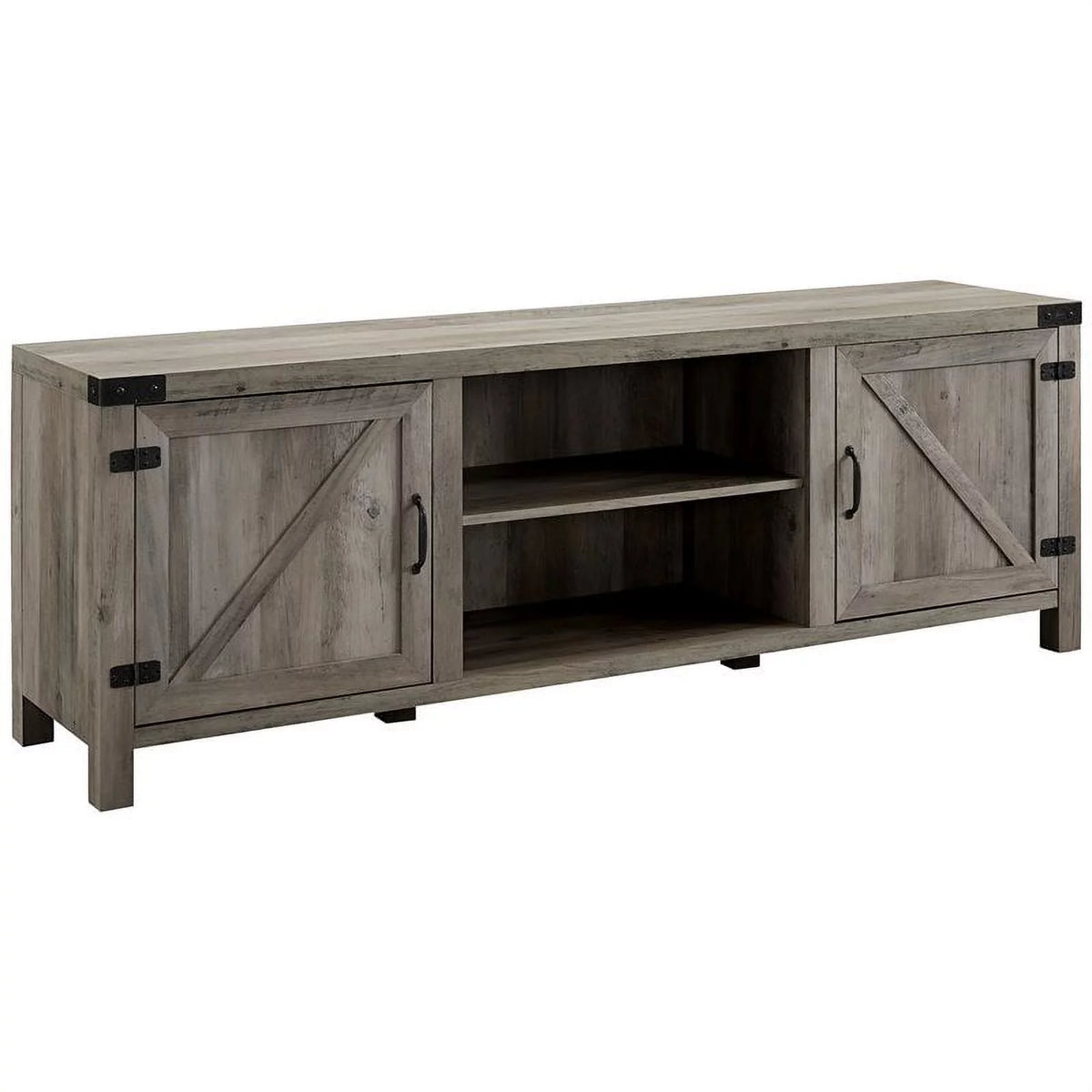 4 Piece TV Stand Coffee Table and 2 End Tables in Gray L229292