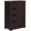 Espresso Wooden Storage Cabinet with Drawers and Cupboard D859
