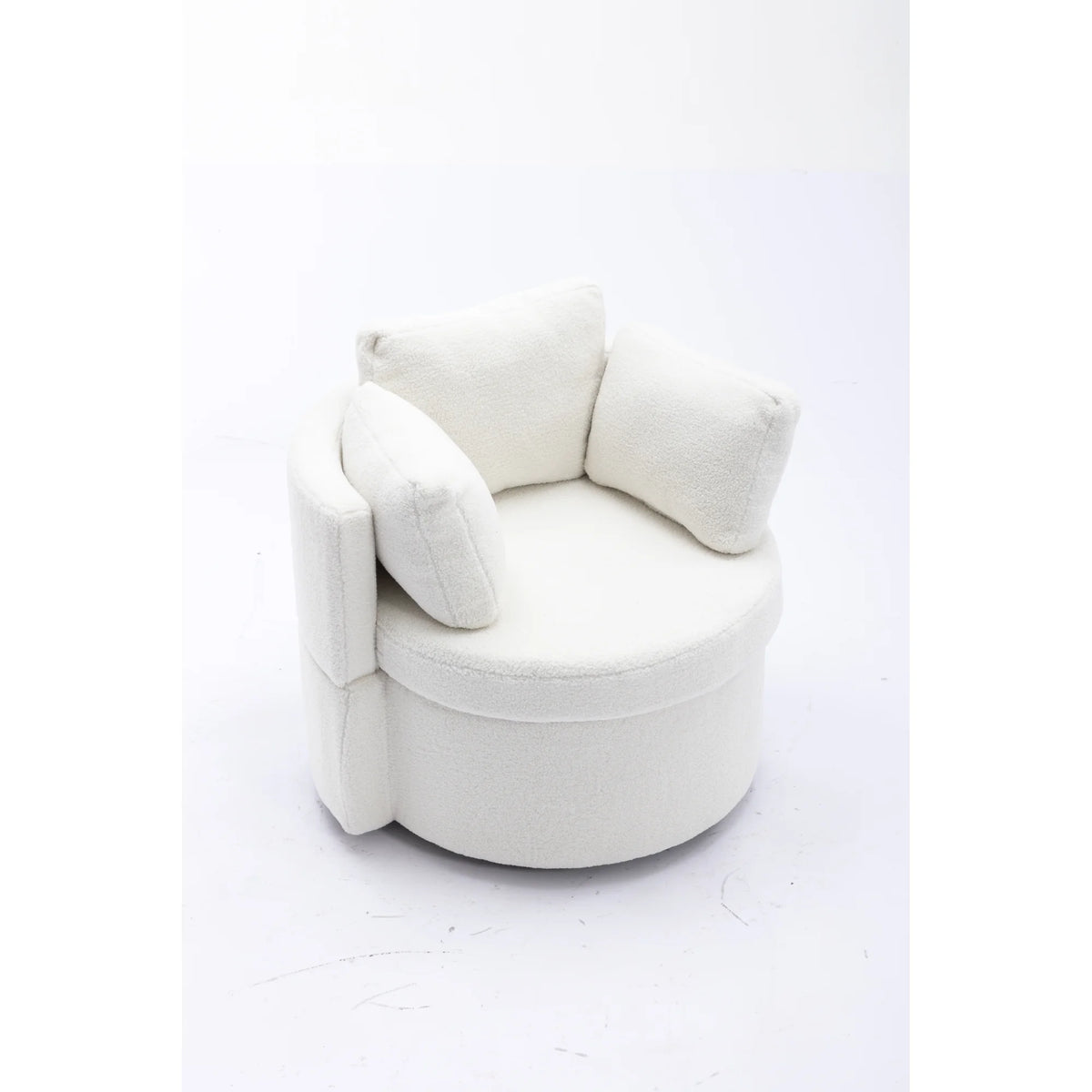 Ivory Swivel Storage Chair O992715