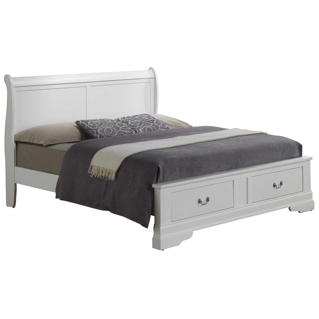 White Queen Storage Bed G38747