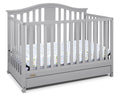 Espresso Convertible Baby Crib with Drawer I60681