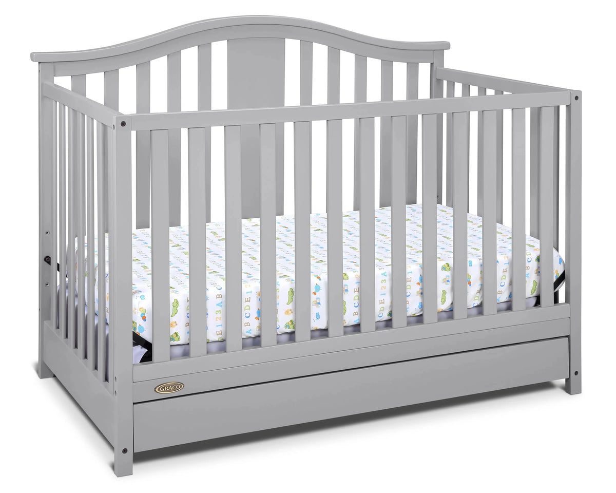 Espresso Convertible Baby Crib with Drawer I60681