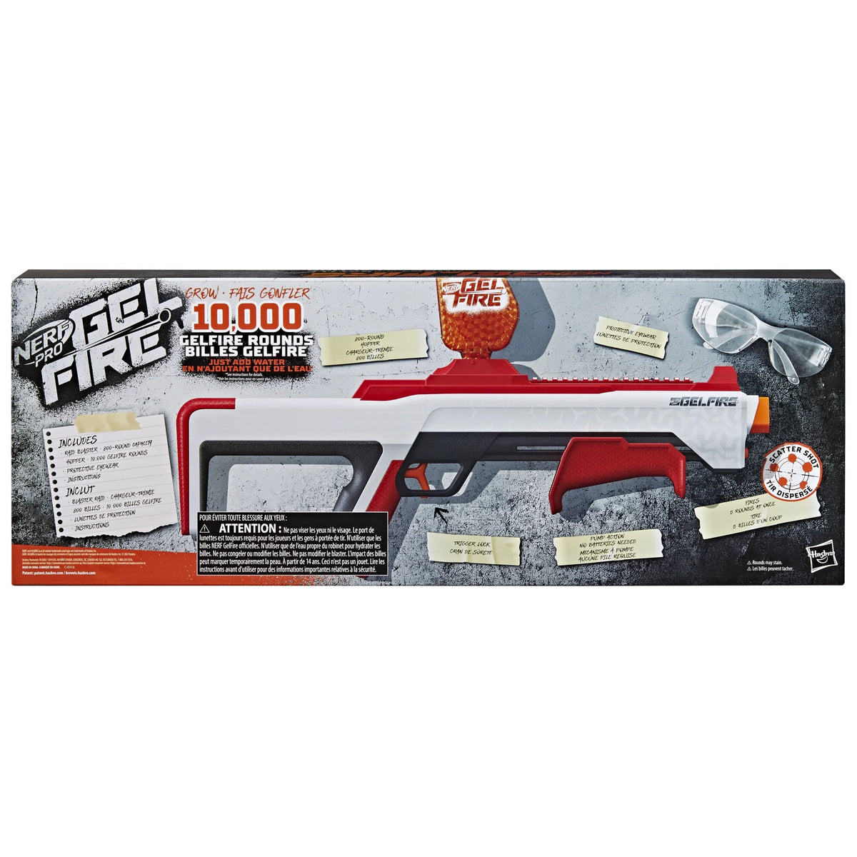 Gel Blaster with 800 Round Hopper and Eyewear W881