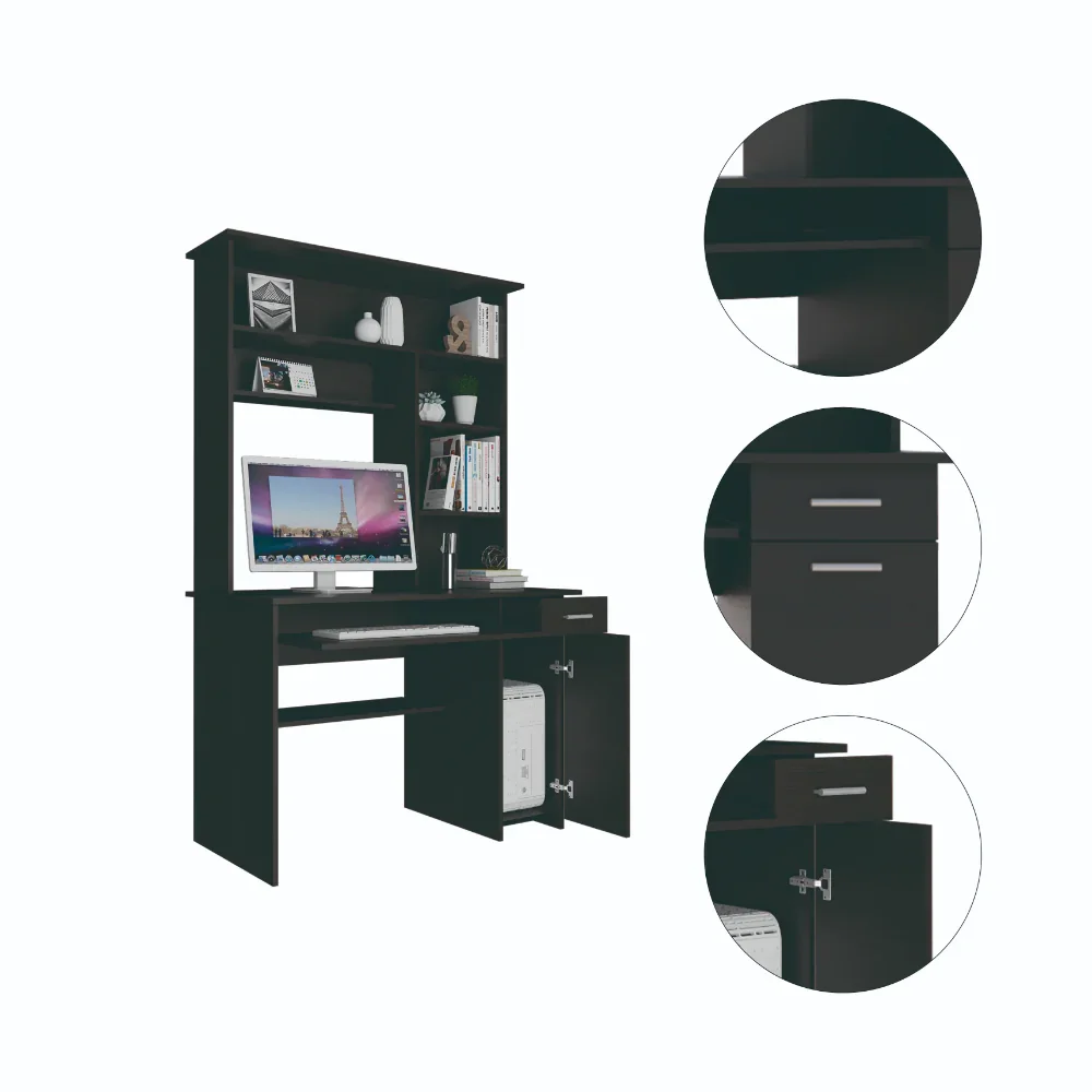 Modern Black Wengue Desk F823
