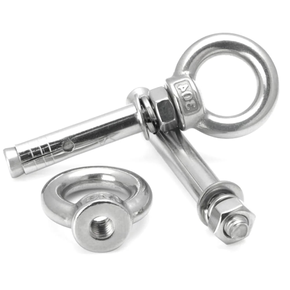 304 Stainless Steel Lifting Eye Bolt M10x90mm 2pcs E597027