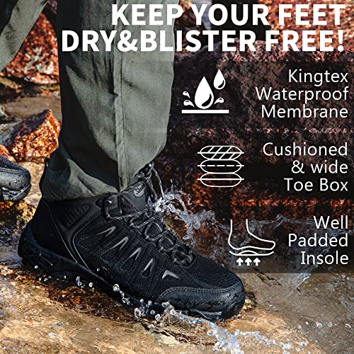 Men's Waterproof Non-Slip Lightweight Ankle Hiking Boots U47259