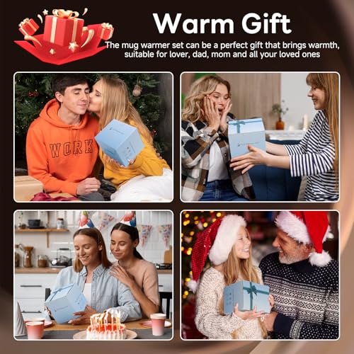 Coffee Mug Warmer with Mug Set, 8 Temperature Settings & 1-12H Timer M65089