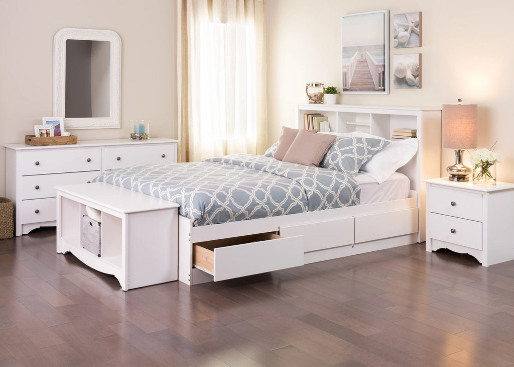 White 2 Drawer Nightstand C175238