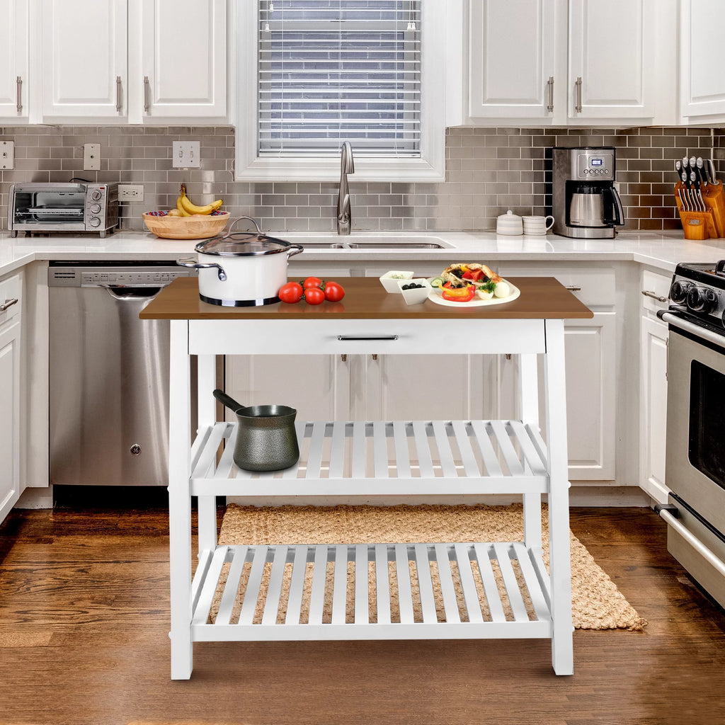 Kitchen Island with Solid American Cherry Top Y788