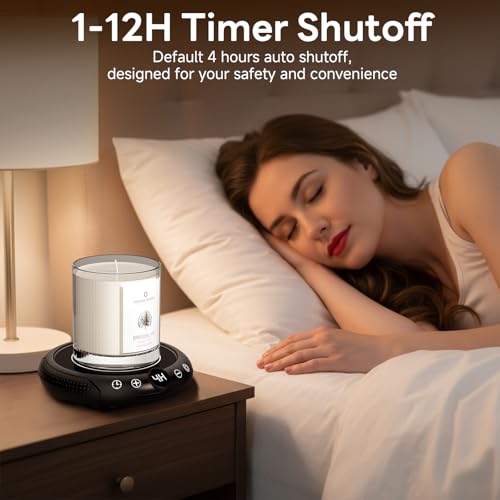Coffee Mug Warmer with Mug Set, 8 Temperature Settings & 1-12H Timer M65089