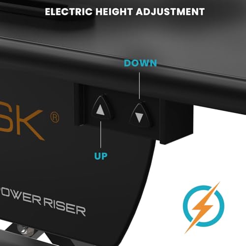 32" Black Electric Standing Desk Converter M41010