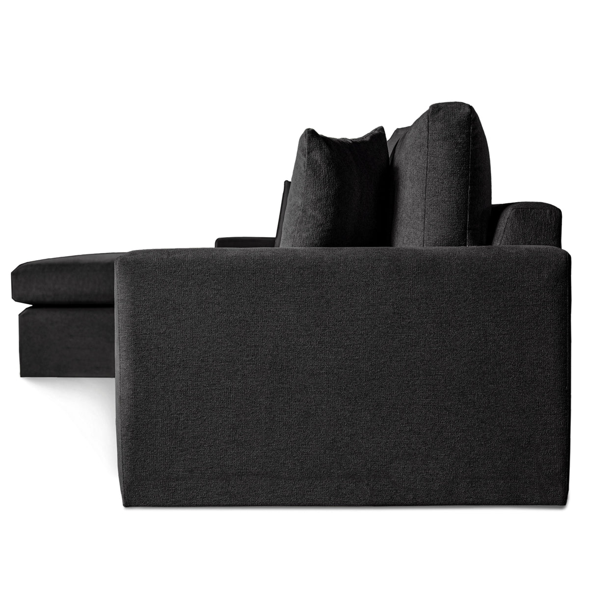 Charcoal L-Shaped Sectional Sofa Set N766