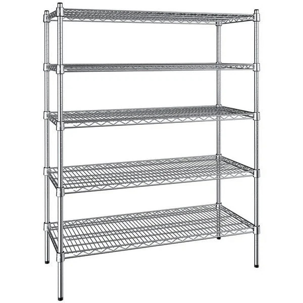 71"x 48"x 18" Stainless-Steel NSF Chrome Wire Shelving Rack, 4 Tier I8094
