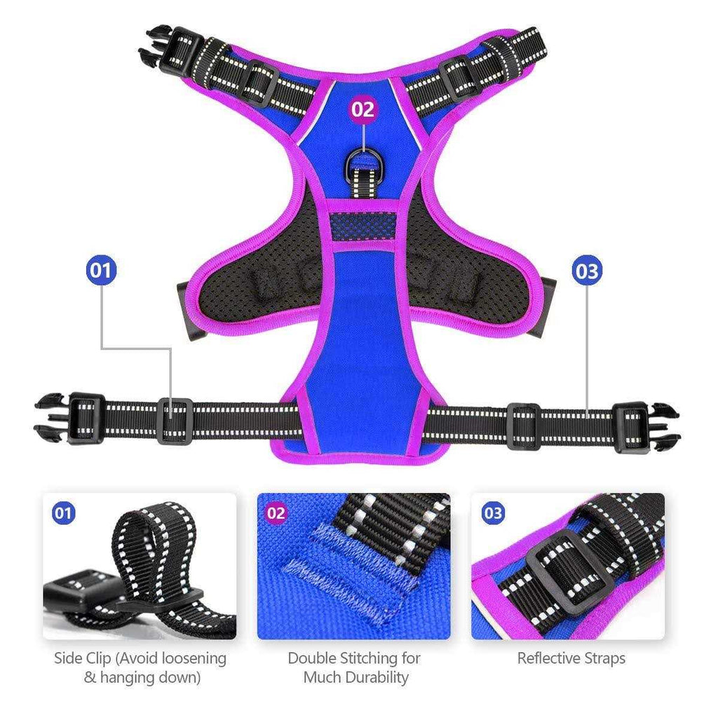 No Pull Reflective Dog Harness with Handle Y24423
