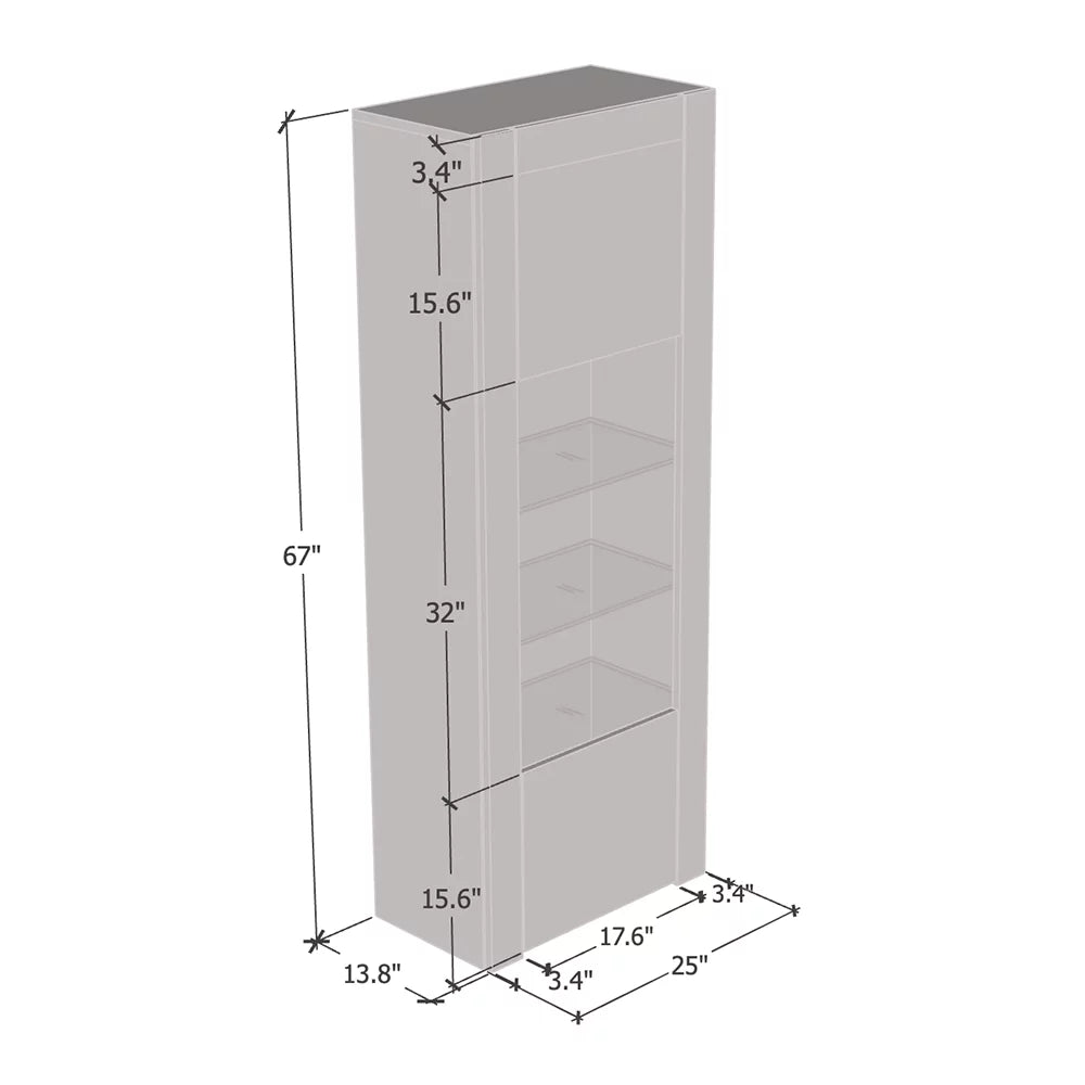 White Bookcase H889