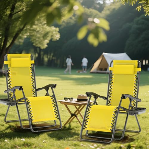 Aqua Zero Gravity Chair with Pillow and Cup Holder, 2 Pack X412