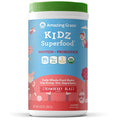Vegan Protein & Probiotics for Kids with Beet Root Powder, Strawberry Blast, 15 Servings D209