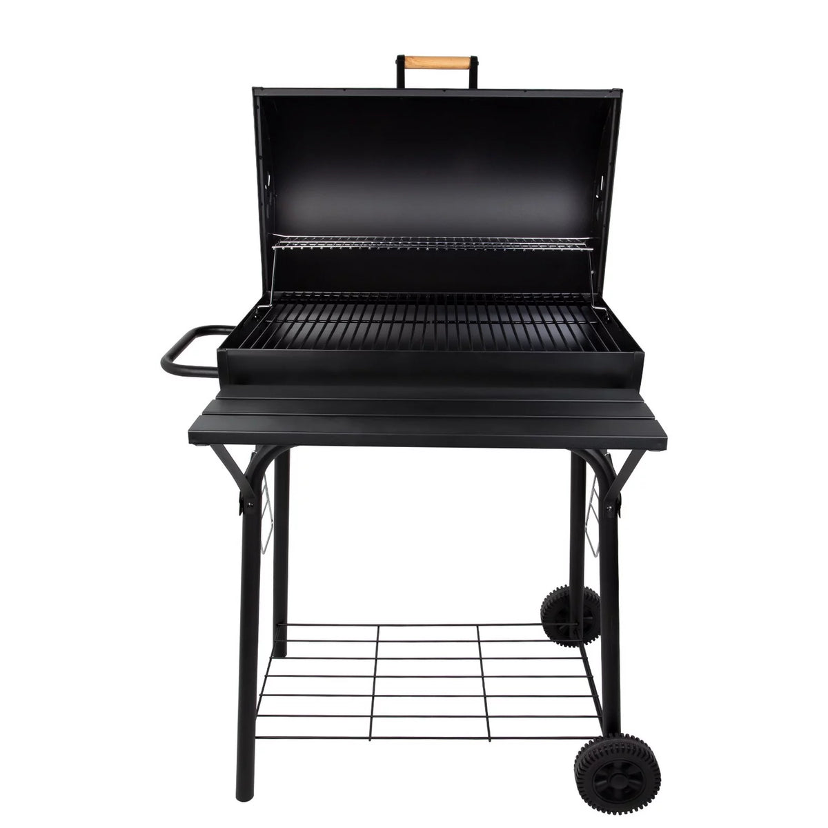 Portable Barrel Charcoal BBQ Grill with Front Shelf X5103