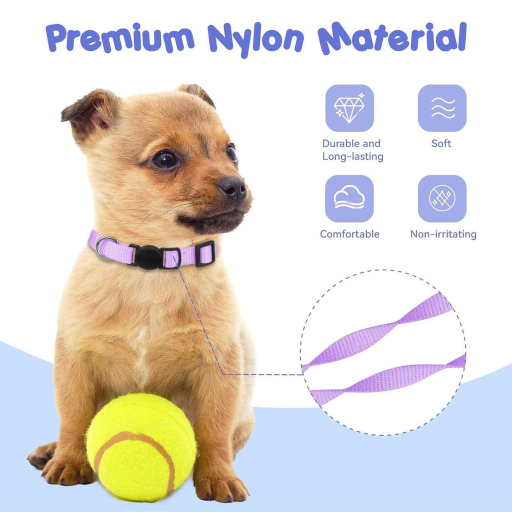 Soft Nylon Adjustable Breakaway Puppy ID Collar 14PCS M144562