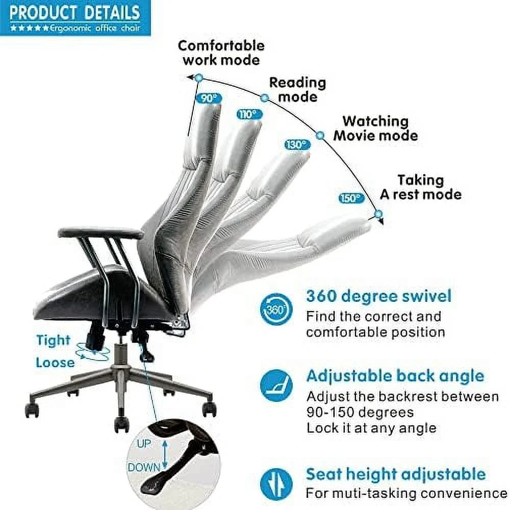 Light Brown Ergonomic Office Chair with Lumbar Support X17434