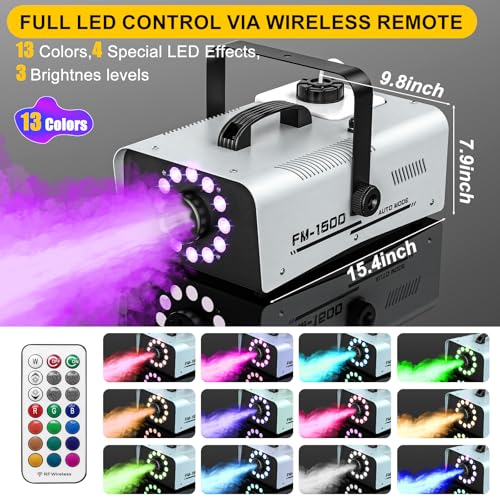 1500W 20000CFM Fog Machine with LED Lights K24766