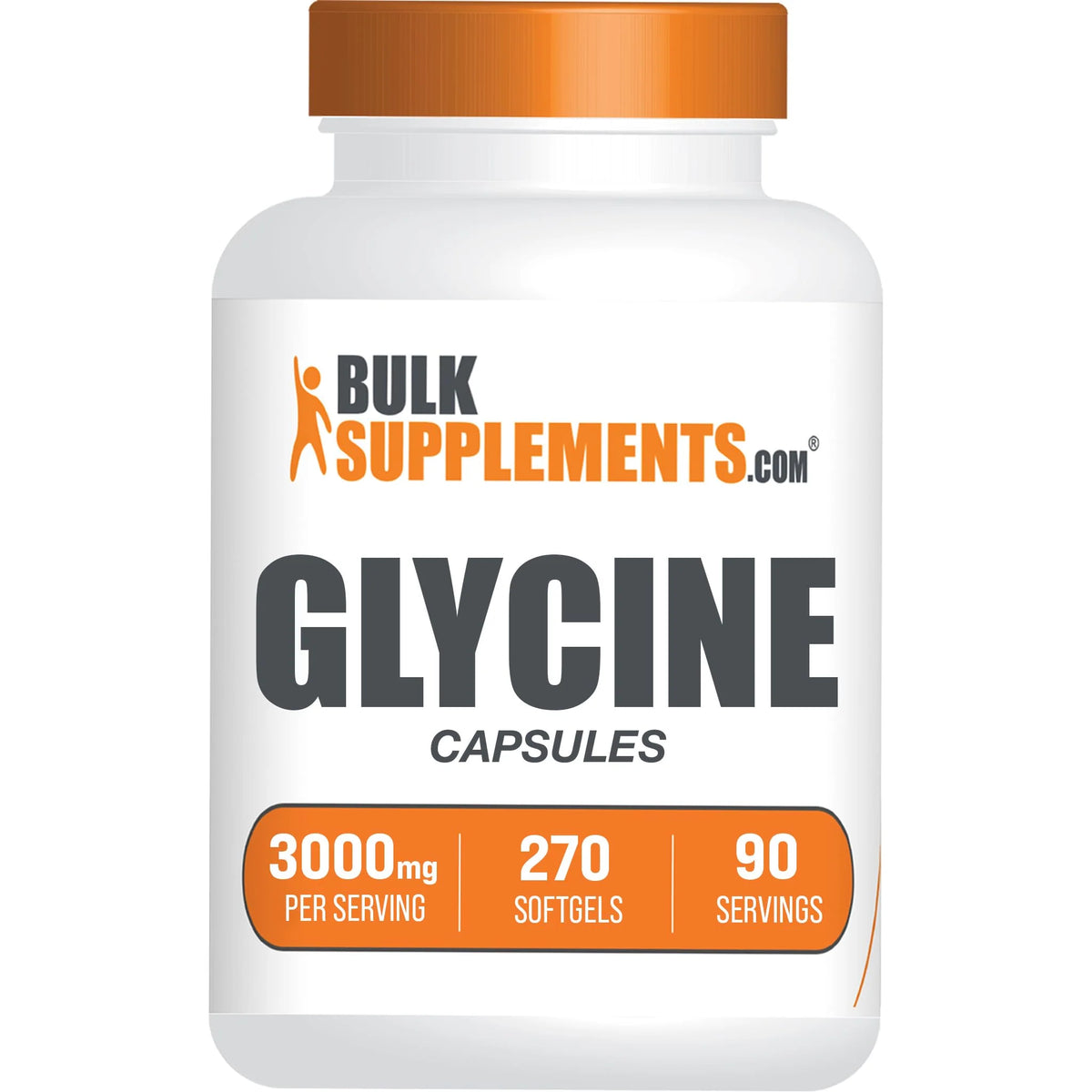 Glycine Capsules 3000mg Gluten Free 270 Capsules W428