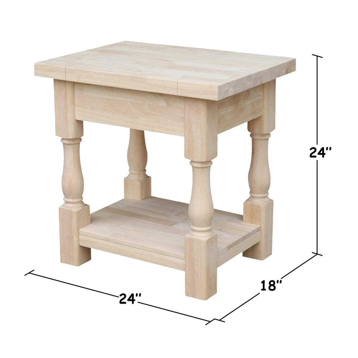 Solid Wood End Table S2931