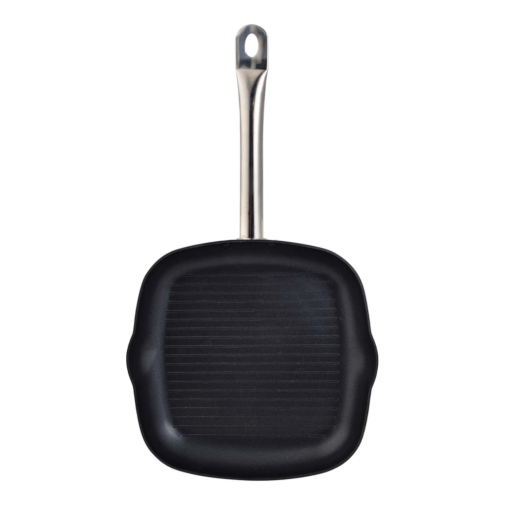 11" Black Cast Aluminum Non Stick Grill Pan B924