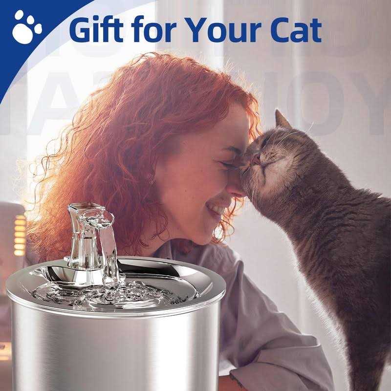 Cat Water Fountain Stainless Steel U30346