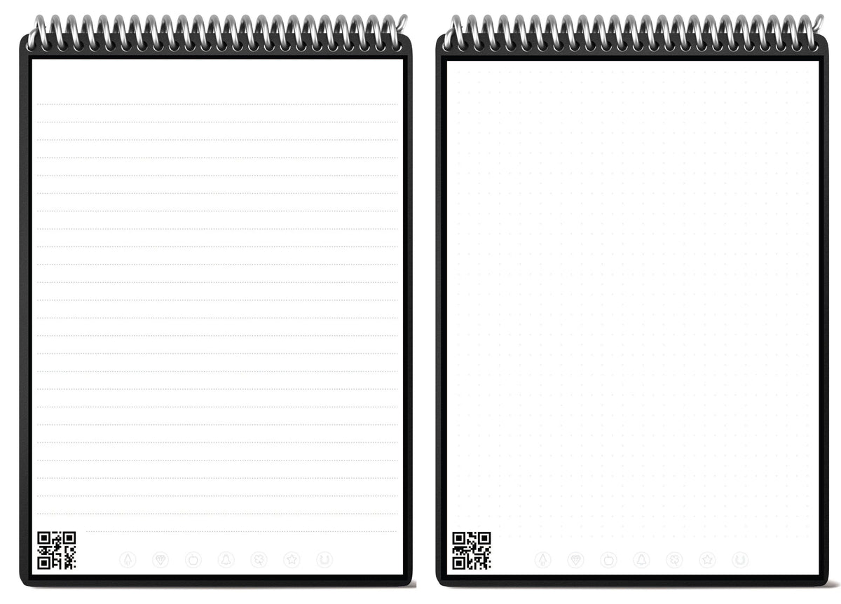 Black Reusable Spiral Notepad Z398035