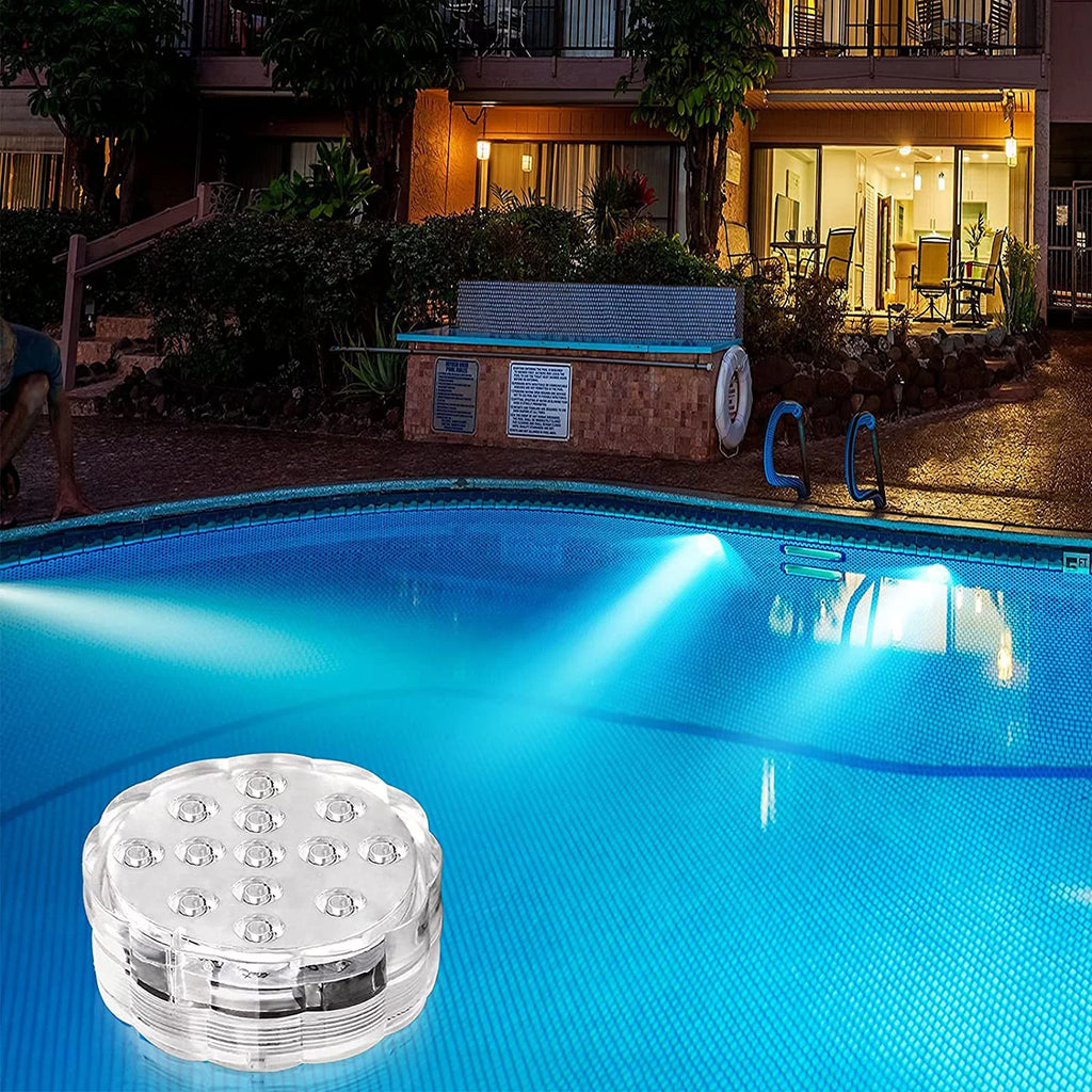 LED Submersible Pool Lights Color Changing 4 Packs W7718