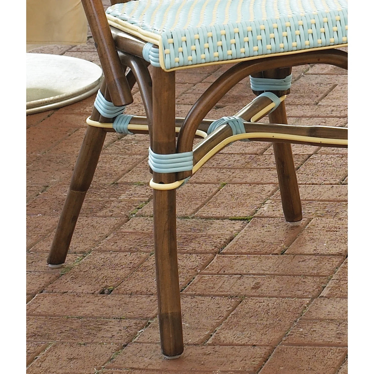 Blue Rattan Bistro Chair P5505