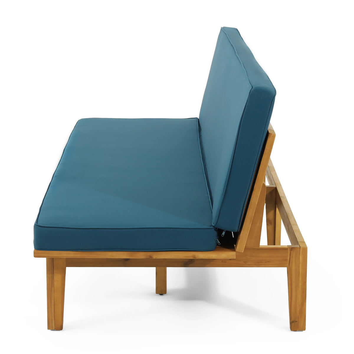 Acacia Wood Convertible Daybed with Cushion H6642