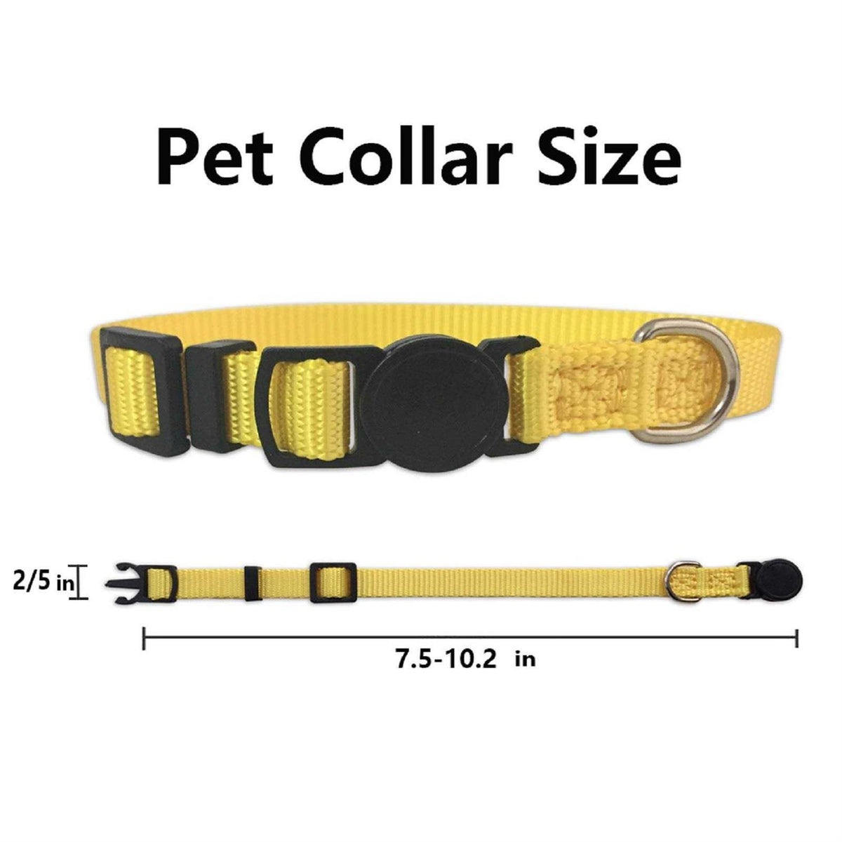 Soft Nylon Adjustable Breakaway Puppy ID Collar 14PCS M144562