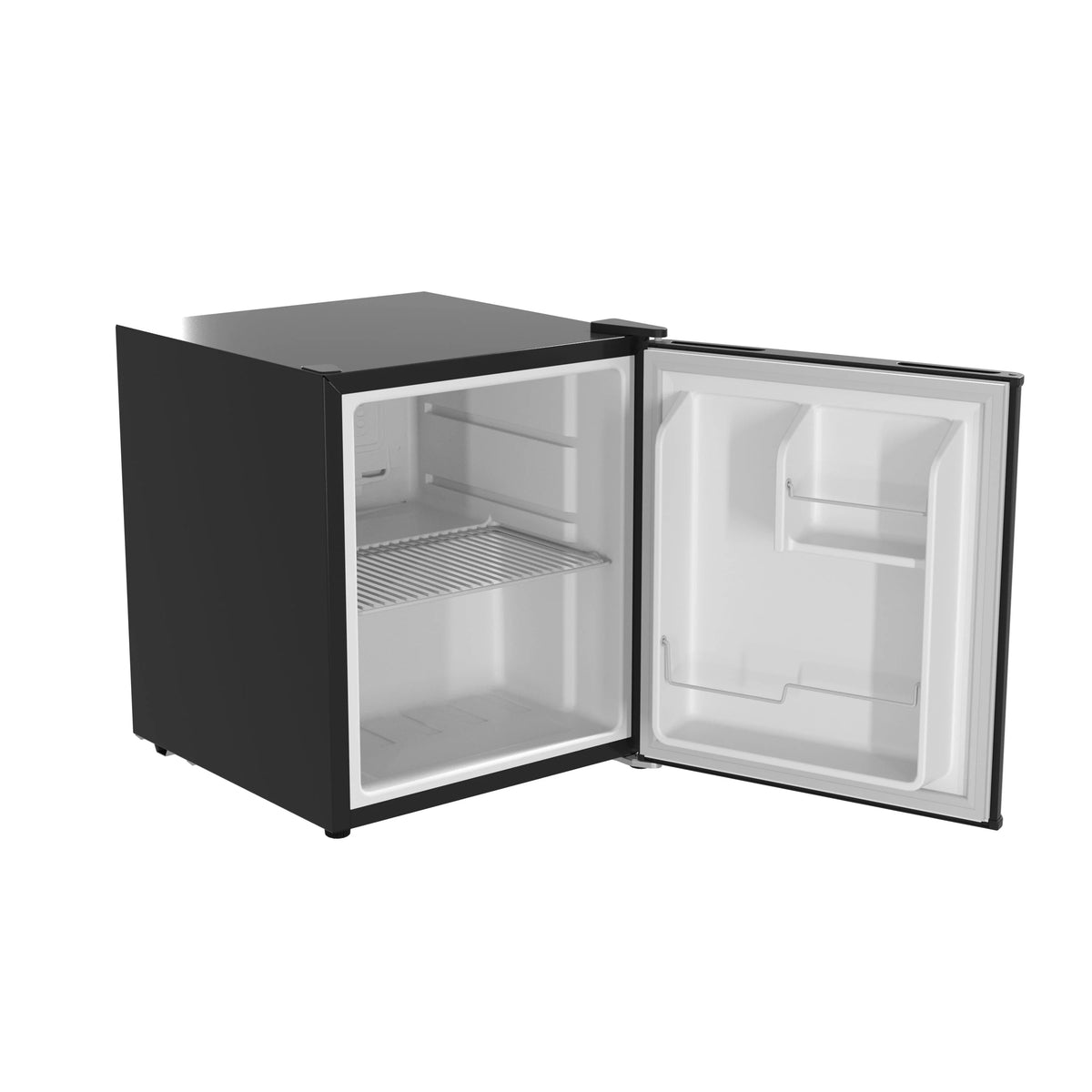 43L Reversible Solid Door Beverage Refrigerator 1.5 Cu. ft. Black Mini Fridge R52449