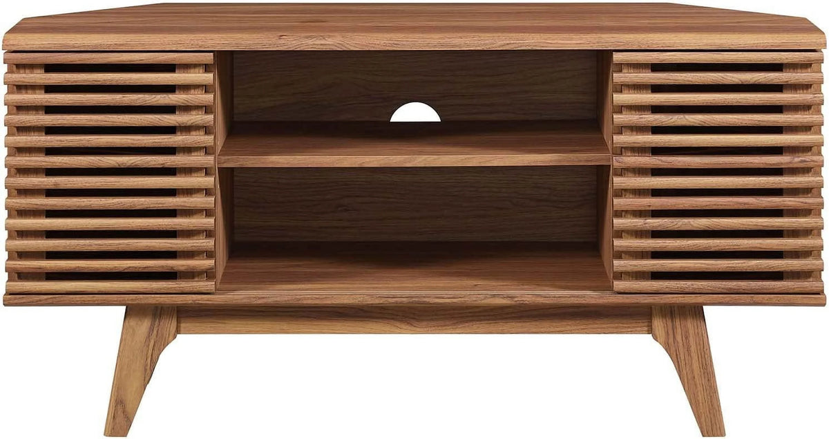 Mid-Century Modern Corner TV Stand Z9772
