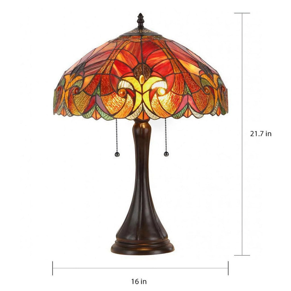 Tiffany Style 2-light Table Lamp J820