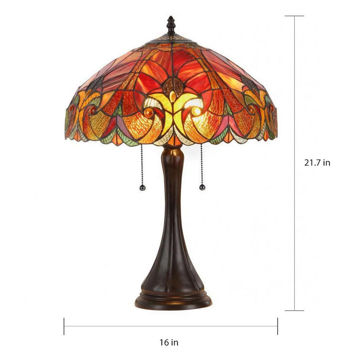 Tiffany Style 2-light Table Lamp J820
