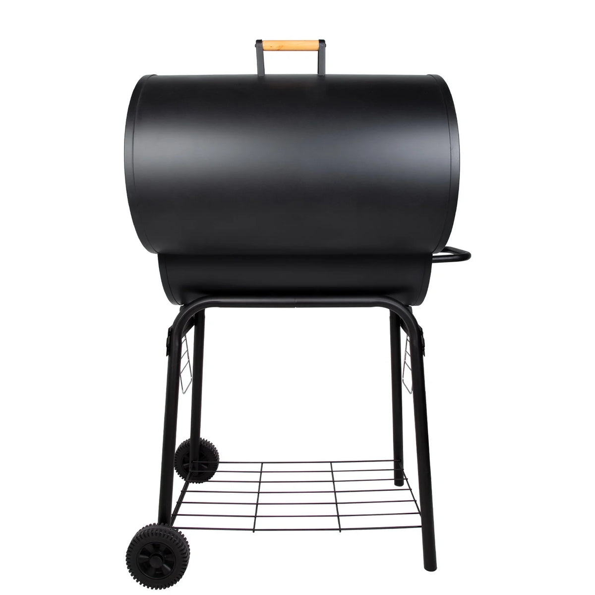 Portable Barrel Charcoal BBQ Grill with Front Shelf X5103