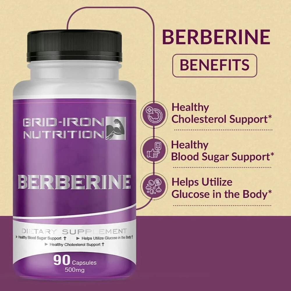 Berberine 500mg 90 Capsules S68353