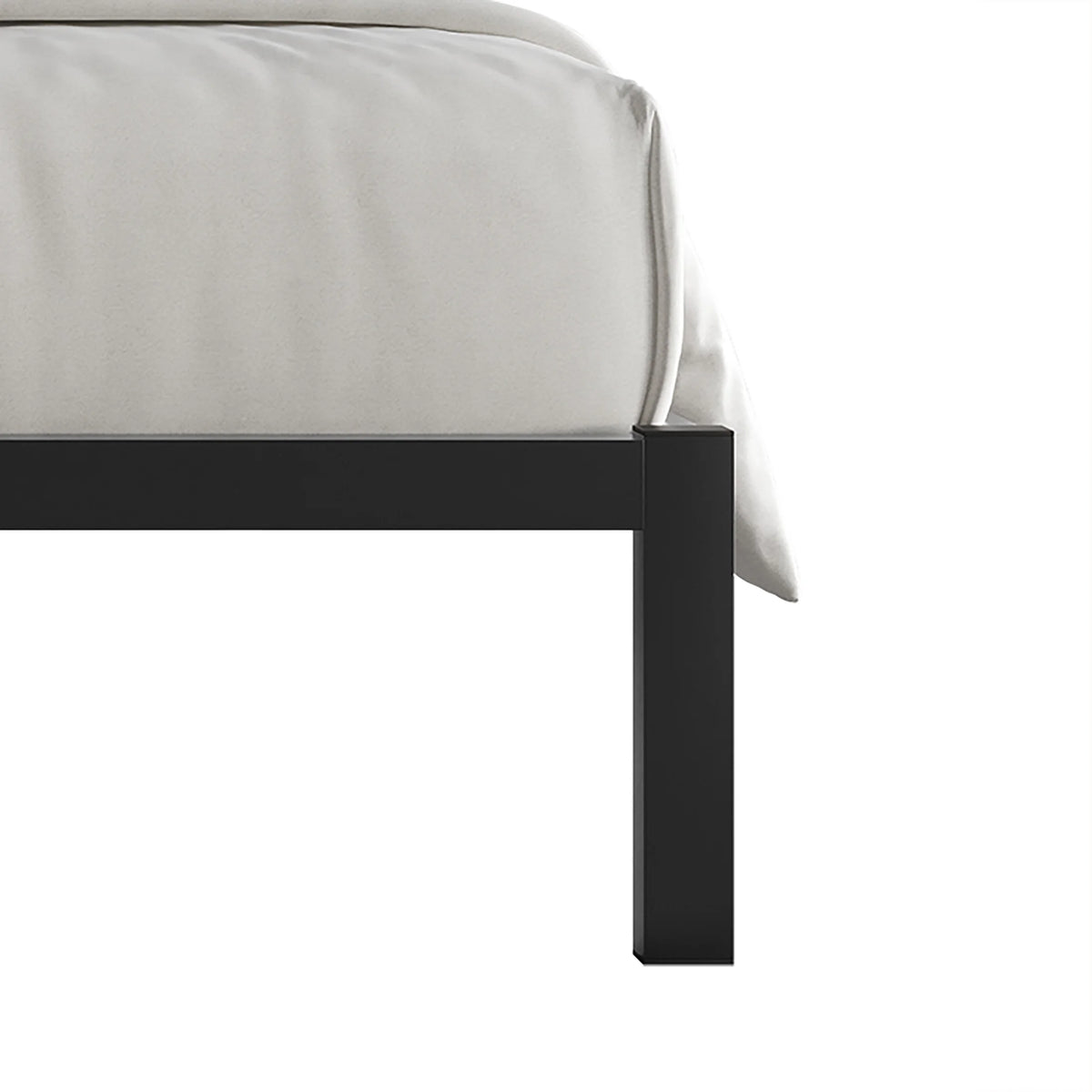 Queen Size Black Metal Platform Bed T141
