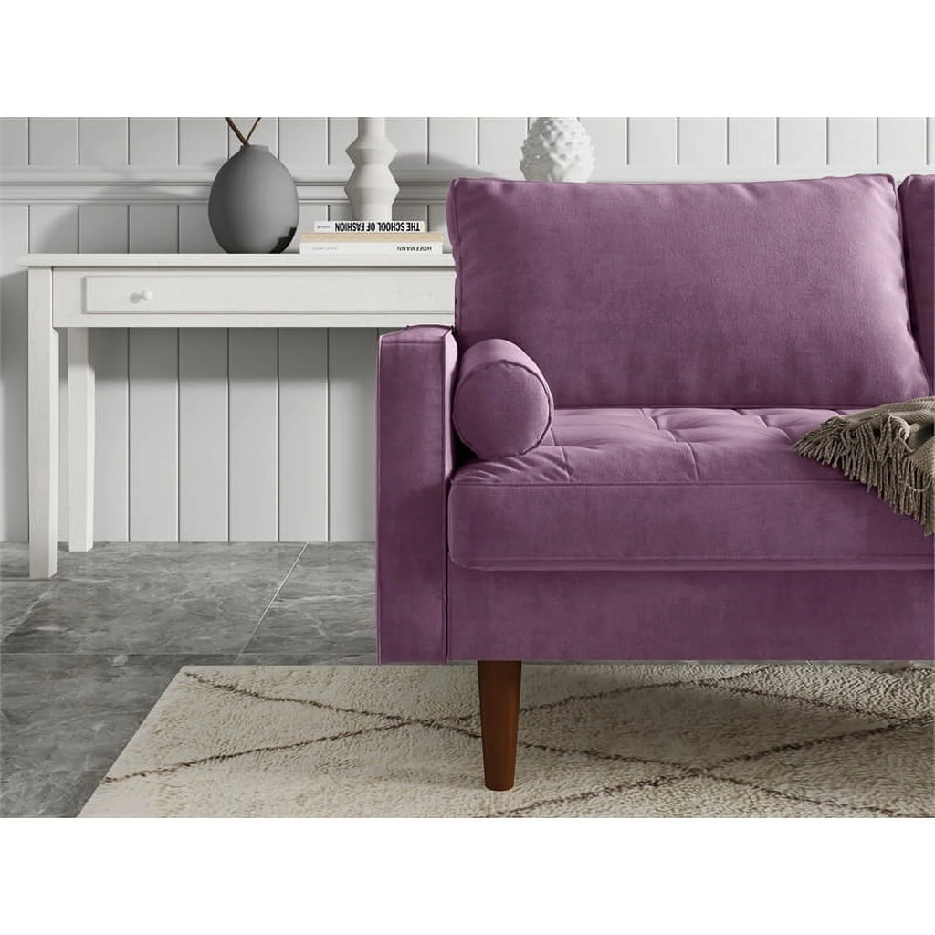 Purple Velvet Loveseat N6144