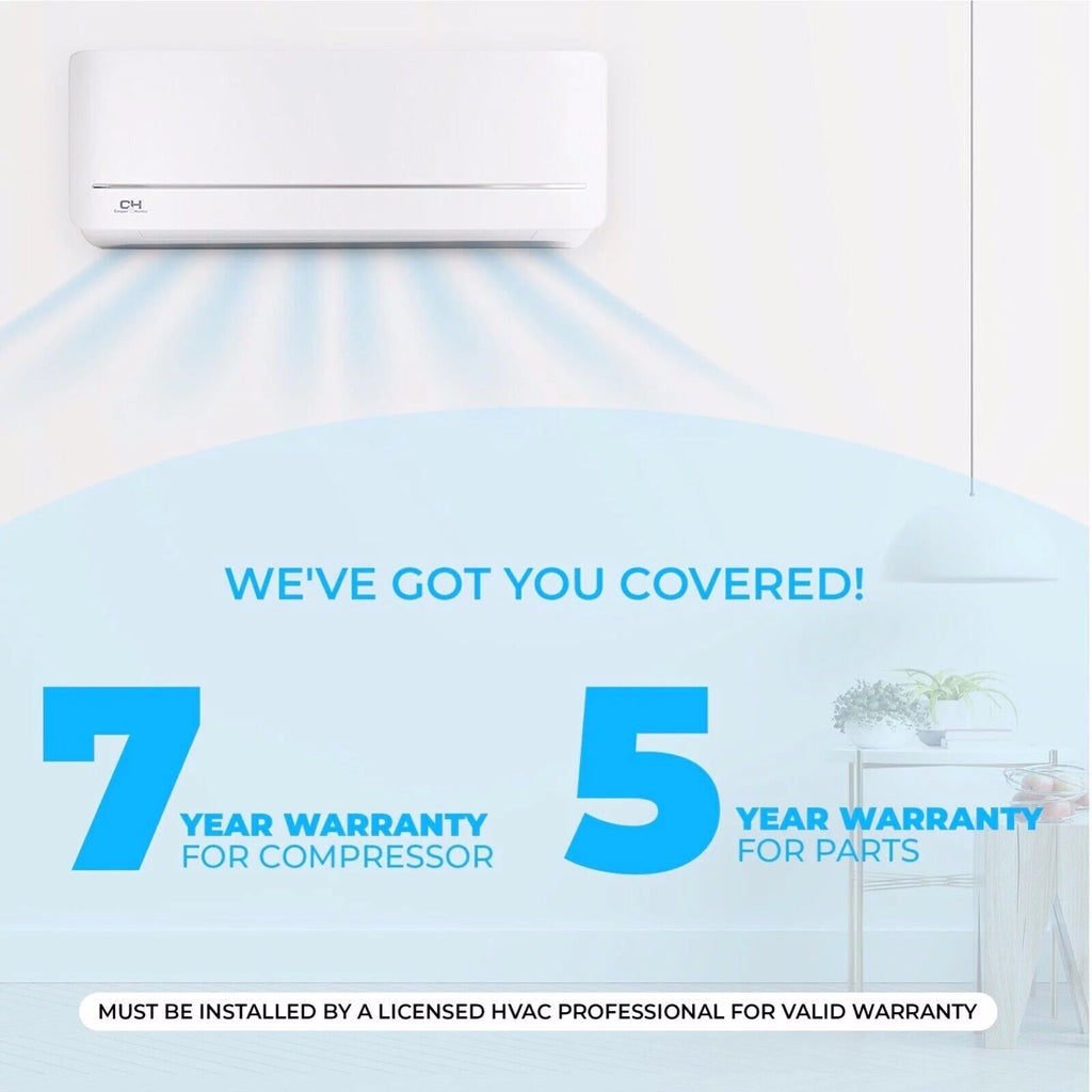 6000 BTU 115V Wall Mounted Mini Split Heat Pump Air Conditioner F847991
