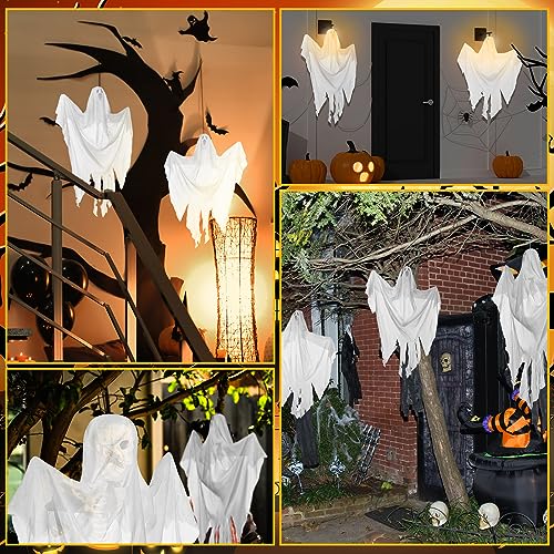 12 Pcs Halloween Hanging Ghost Decoration 27.5 Inch Q901