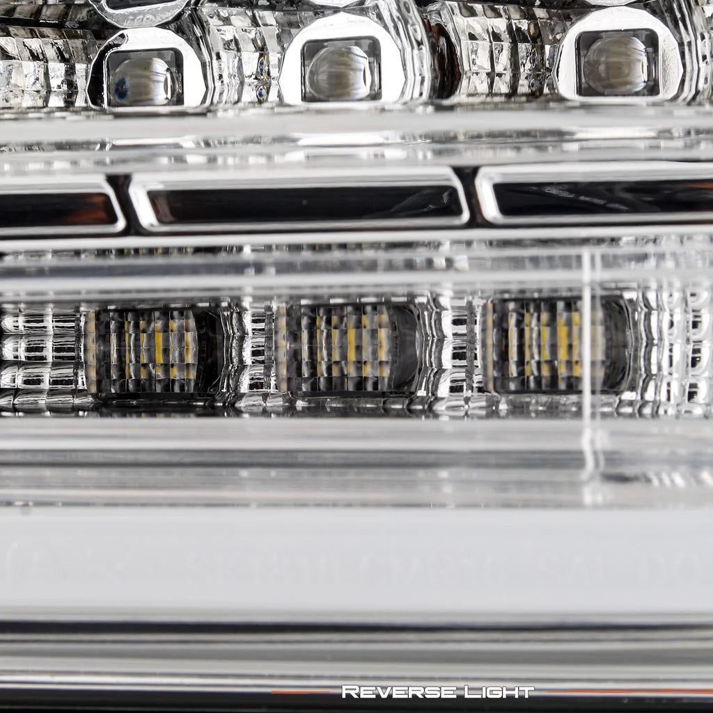 Chrome LED Tail Lights Brake Lamp Pair H77161
