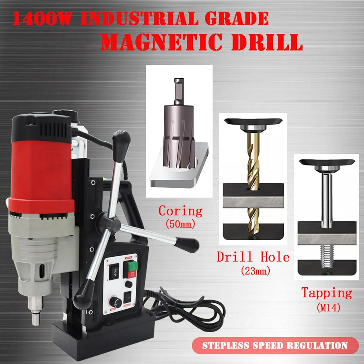 1400W Portable Magnetic Drill C60398