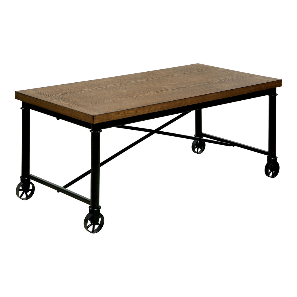3-Piece Medium Oak Coffee Table Set H659531