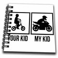 Motorcycle Bike Racing Helmet Mini Notepad 4 x 4 inch K432292